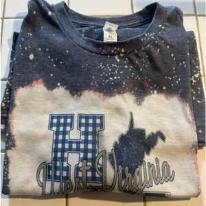 NWOT- WV bleach look tee size XL in great condition- NEW